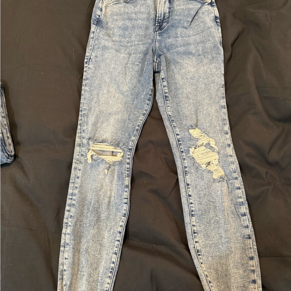 Distressed Blue Jeans for Women
